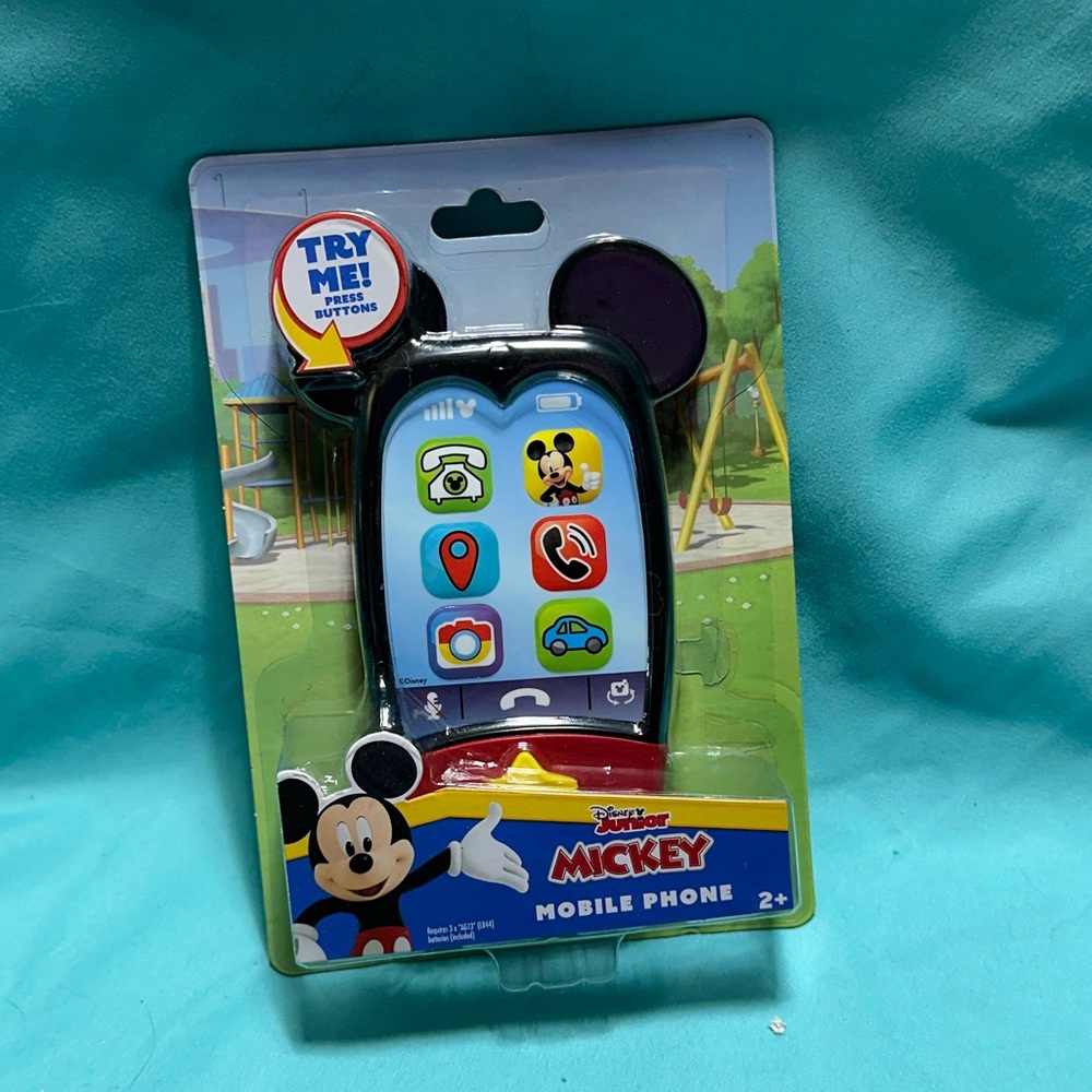 Disney Mickey Mouse Mobile Phone Toy - Blue and Black